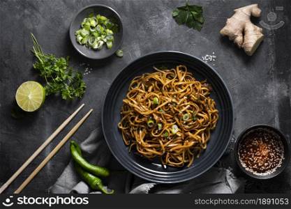 top view delicious noodles concept 1. Resolution and high quality beautiful photo. top view delicious noodles concept 1. High quality and resolution beautiful photo concept