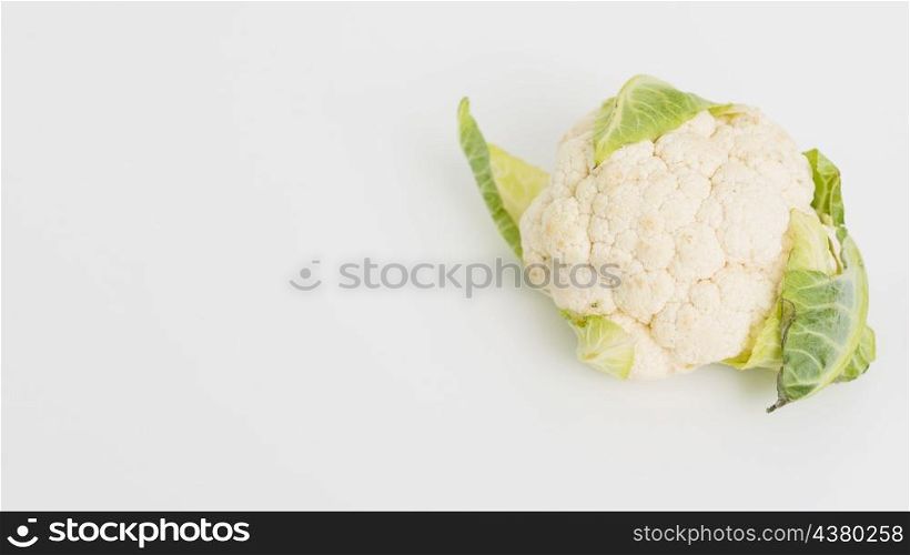 top view frame with cauliflower copy space