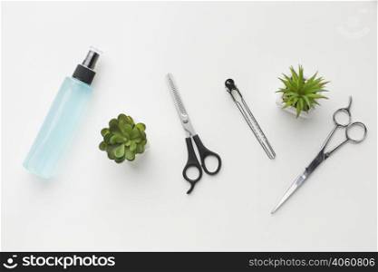 top view hair clip scissors