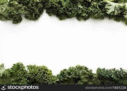 top view kale salad with copy space. Resolution and high quality beautiful photo. top view kale salad with copy space. High quality and resolution beautiful photo concept