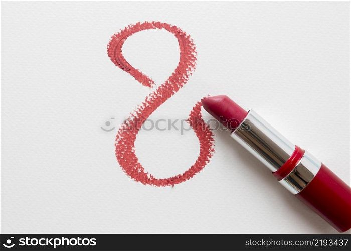 top view lipstick women s day