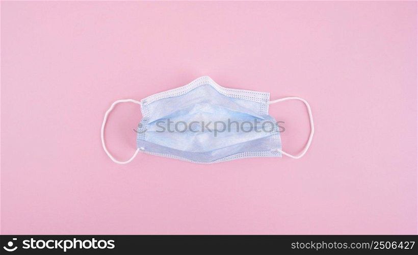 top view medical mask