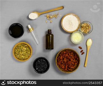 top view medicinal spices herbs 3