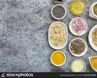 top view medicinal spices herbs 6