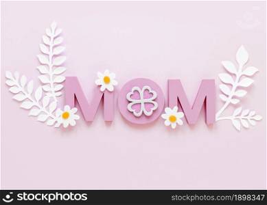 top view mom word pink background. Resolution and high quality beautiful photo. top view mom word pink background. High quality beautiful photo concept