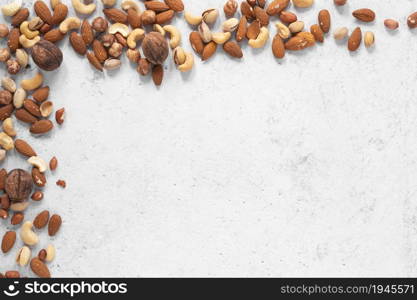 top view nuts concept with . High resolution photo. top view nuts concept with . High quality photo