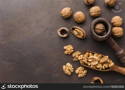 top view nuts table. Resolution and high quality beautiful photo. top view nuts table. High quality beautiful photo concept