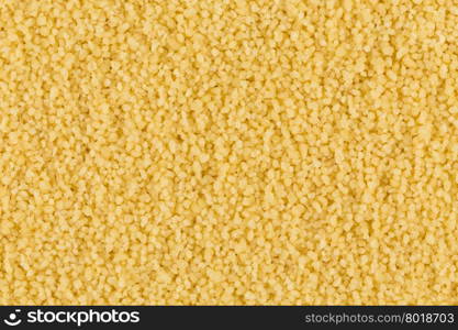 Top view of couscous as background texture