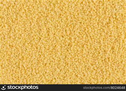 Top view of couscous as background texture