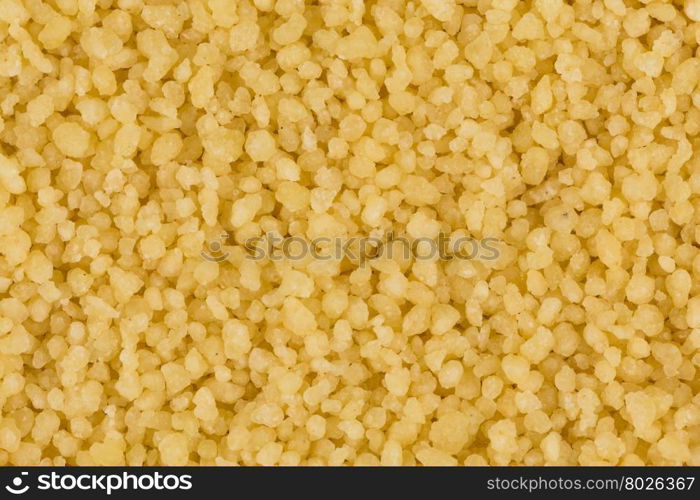 Top view of couscous as background texture