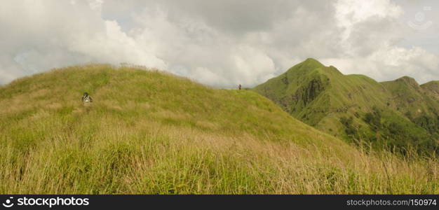 Top view of Mountain, Khao chang puak, Kanchanaburi, Thailand