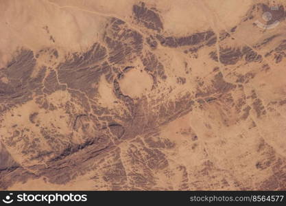 Top view of sahara desert. Elements of this image furnished by NASA.