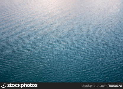 top view of soft wave on river at evening. soft focus and low key.