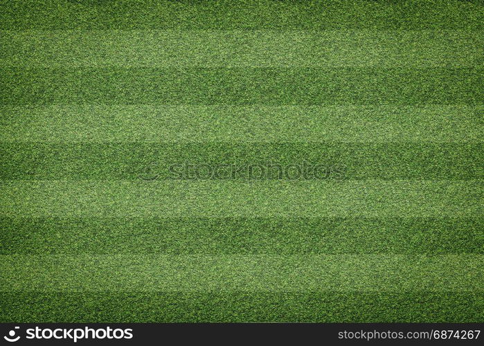 top view of stripe grass soccer field background