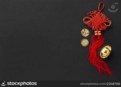 top view pendant chinese new year