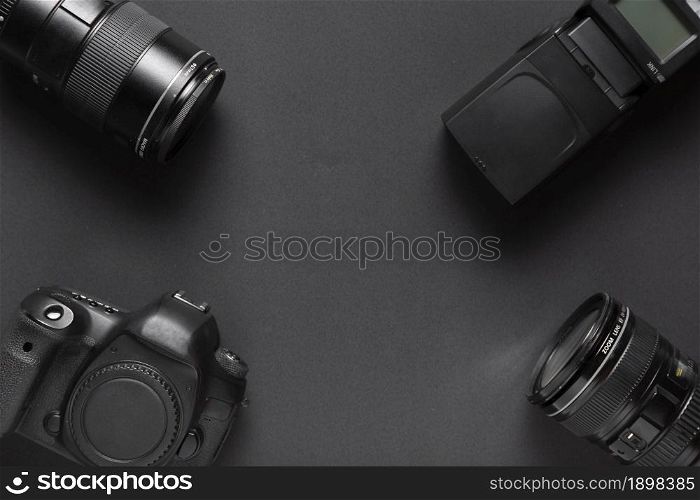top view photography accesories with copy space. Resolution and high quality beautiful photo. top view photography accesories with copy space. High quality beautiful photo concept