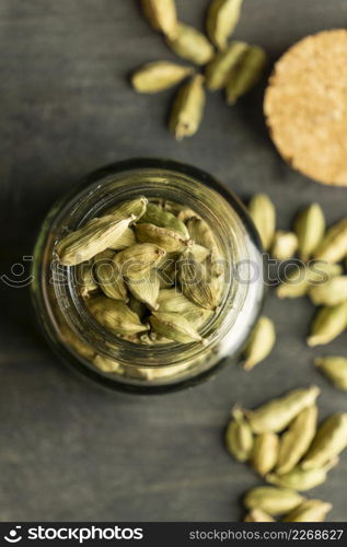 top view seeds jar