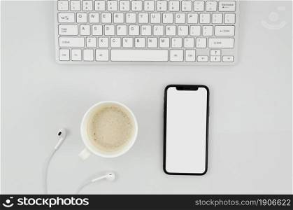 top view smartphone template workspace_2. High resolution photo. top view smartphone template workspace_2. High quality photo