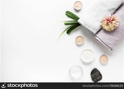 top view spa element collection. High resolution photo. top view spa element collection. High quality photo