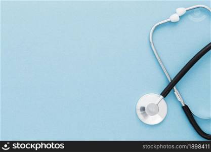 top view stethoscope. Resolution and high quality beautiful photo. top view stethoscope. High quality beautiful photo concept