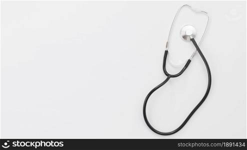top view stethoscope with copys space. Resolution and high quality beautiful photo. top view stethoscope with copys space. High quality and resolution beautiful photo concept