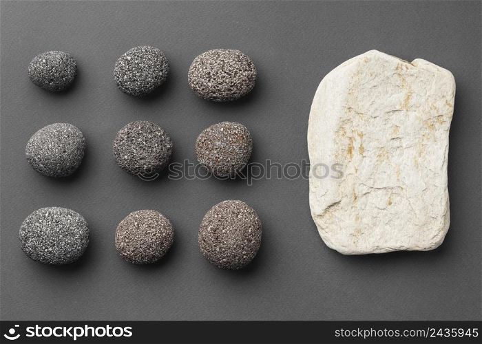 top view stone collection 2