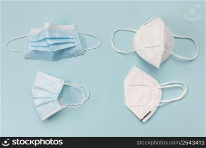 top view surgical masks