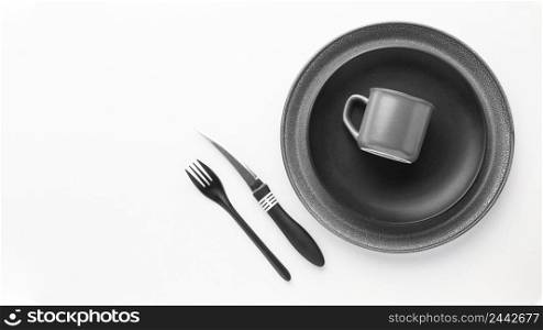 top view tableware collection 2