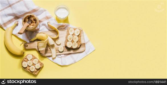 top view tasty homemade breakfast with copy space. Resolution and high quality beautiful photo. top view tasty homemade breakfast with copy space. High quality and resolution beautiful photo concept