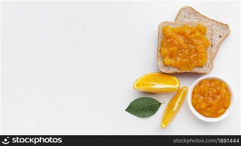 top view tasty jam bread. Resolution and high quality beautiful photo. top view tasty jam bread. High quality and resolution beautiful photo concept