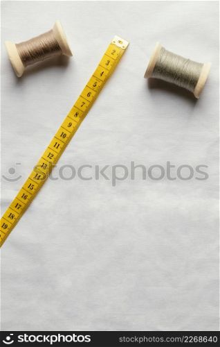 top view thread measuring tape