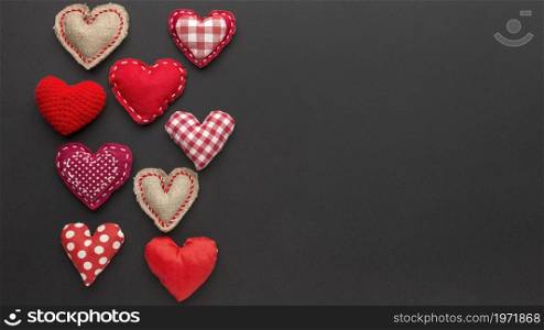 top view valentine s day concept. High resolution photo. top view valentine s day concept. High quality photo