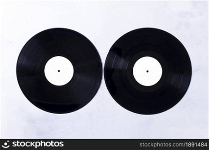 top view vinyl disks. Resolution and high quality beautiful photo. top view vinyl disks. High quality and resolution beautiful photo concept