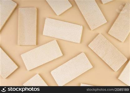 top view wafers simple background