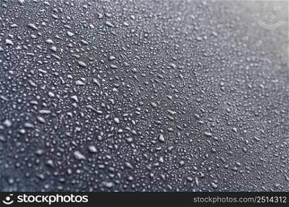top view water drops surface