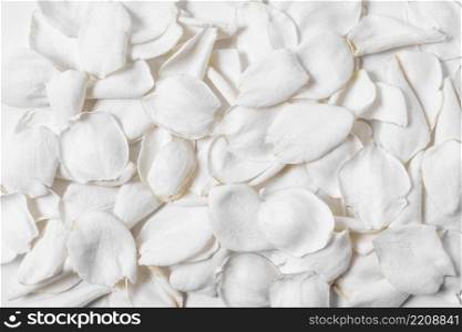 top view white flower petals
