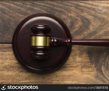 top view wooden judge gavel stand. Resolution and high quality beautiful photo. top view wooden judge gavel stand. High quality and resolution beautiful photo concept