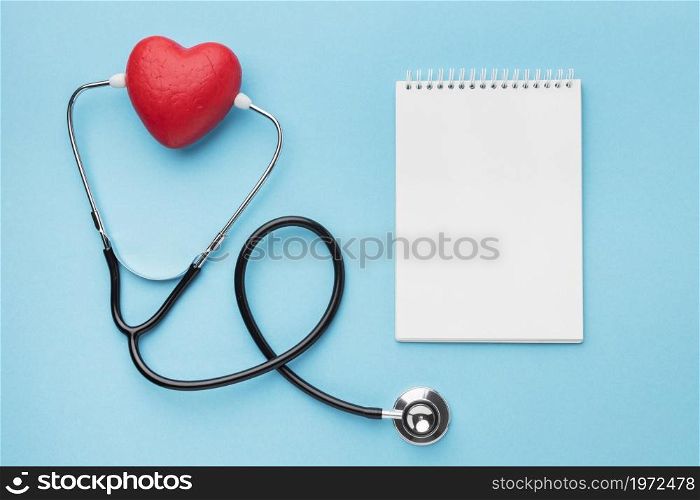 top view world heart day stethoscope. High resolution photo. top view world heart day stethoscope. High quality photo