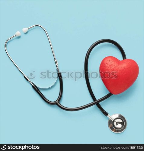 top view world heart day stethoscope. Resolution and high quality beautiful photo. top view world heart day stethoscope. High quality and resolution beautiful photo concept