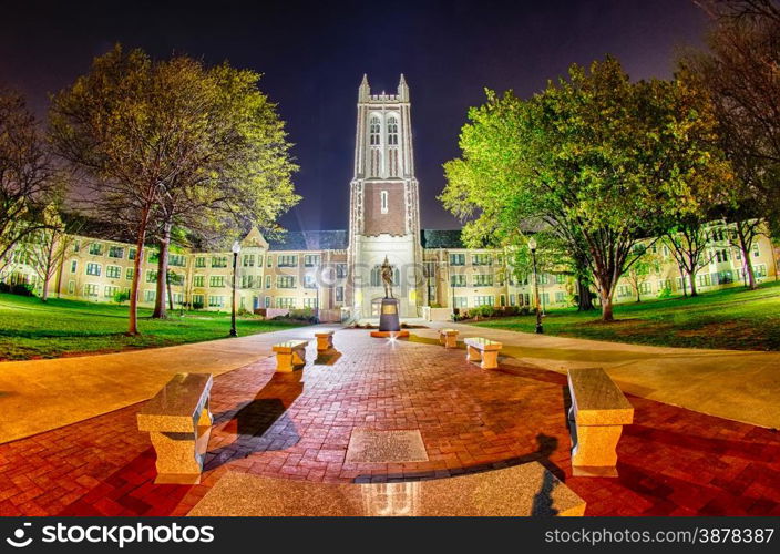 topeka kansas downtown at night