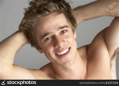 Topless Portrait Of Young Man