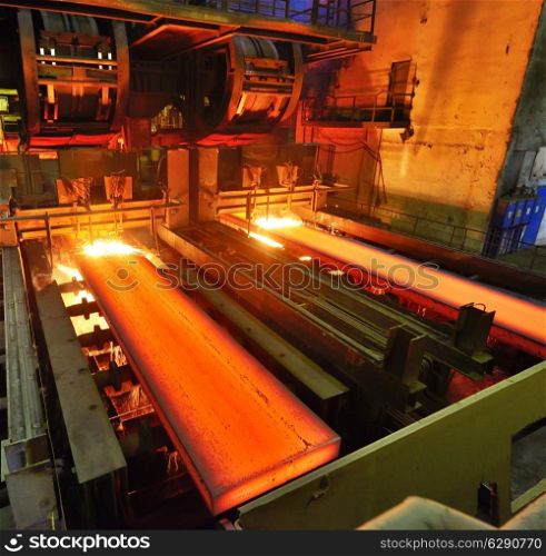 Torch Cutting inside of steel plant