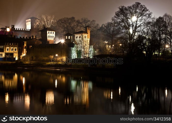 Torino (Turin) - Italy. Castle of Borgo medioevale