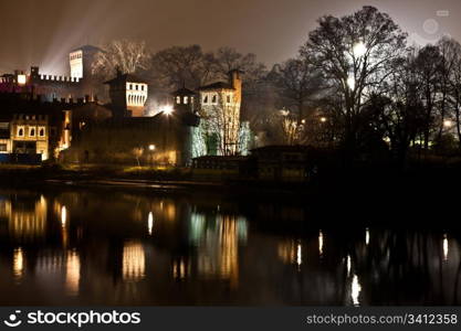 Torino (Turin) - Italy. Castle of Borgo medioevale