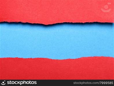 Torn color paper background with space for your text