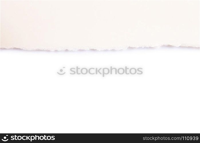 torn paper on white background with clipping path