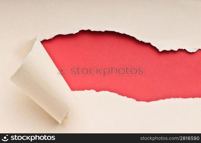 Torn paper with space for your message