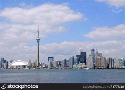 Toronto city skyline on a bright summer day