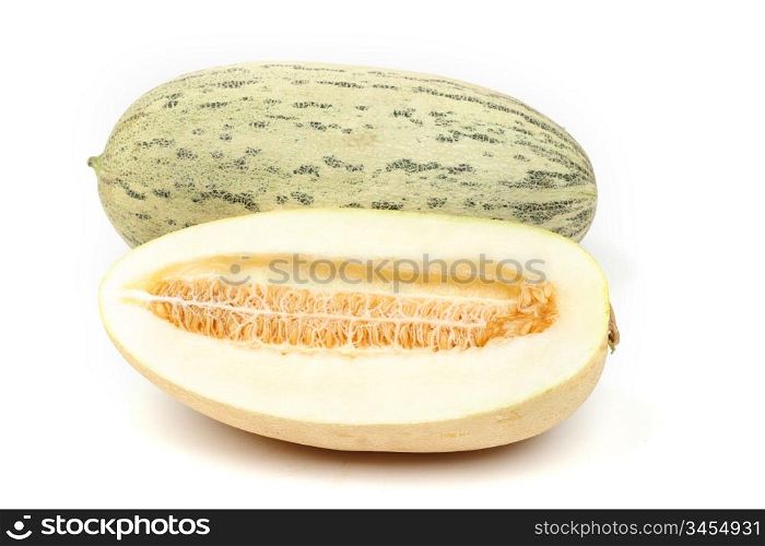 torped melon isolated on white