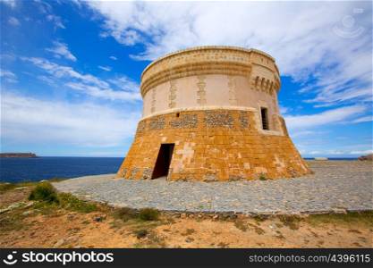 Torre de Fornells tower in Menorca at Balearic islands of Spain